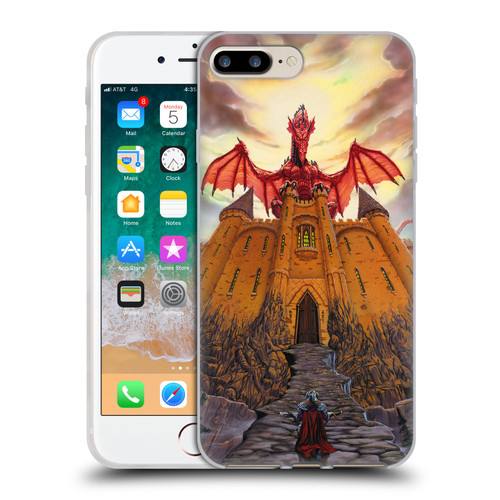 Ed Beard Jr Dragon Friendship Lord Magic Castle Soft Gel Case for Apple iPhone 7 Plus / iPhone 8 Plus