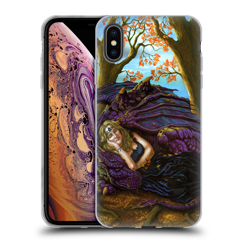 Ed Beard Jr Dragon Friendship Escape To The Land Of Nod Soft Gel Case for Apple iPhone XS Max