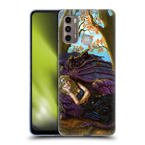 Ed Beard Jr Dragon Friendship Escape To The Land Of Nod Soft Gel Case for Motorola Moto G60 / Moto G40 Fusion