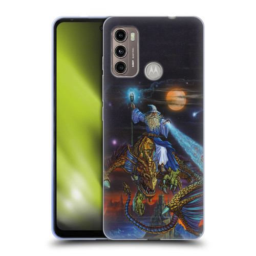 Ed Beard Jr Dragon Friendship Twilight Tempest Soft Gel Case for Motorola Moto G60 / Moto G40 Fusion