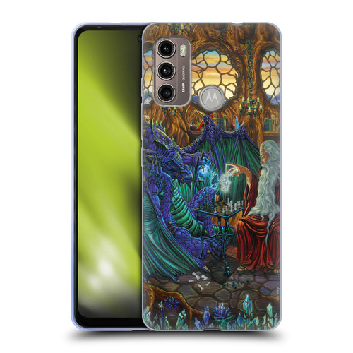 Ed Beard Jr Dragon Friendship Wizard & Dragon Soft Gel Case for Motorola Moto G60 / Moto G40 Fusion
