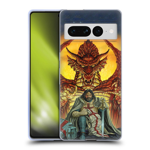 Ed Beard Jr Dragon Friendship Knight Templar Soft Gel Case for Google Pixel 7 Pro