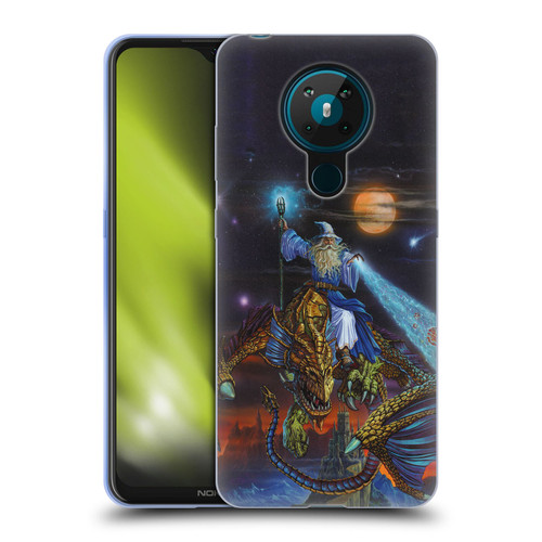 Ed Beard Jr Dragon Friendship Twilight Tempest Soft Gel Case for Nokia 5.3