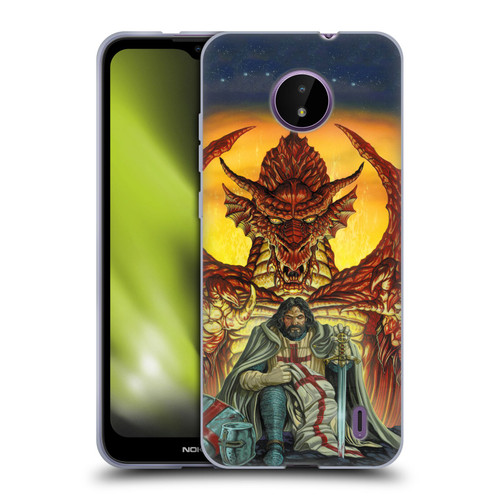 Ed Beard Jr Dragon Friendship Knight Templar Soft Gel Case for Nokia C10 / C20