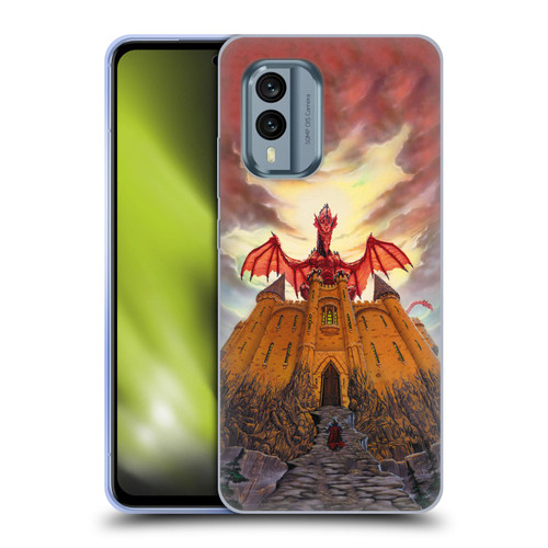 Ed Beard Jr Dragon Friendship Lord Magic Castle Soft Gel Case for Nokia X30