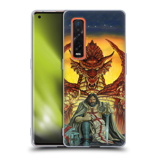 Ed Beard Jr Dragon Friendship Knight Templar Soft Gel Case for OPPO Find X2 Pro 5G