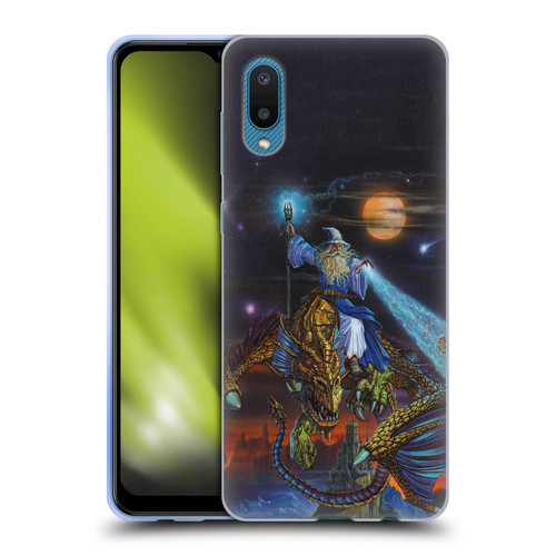 Ed Beard Jr Dragon Friendship Twilight Tempest Soft Gel Case for Samsung Galaxy A02/M02 (2021)