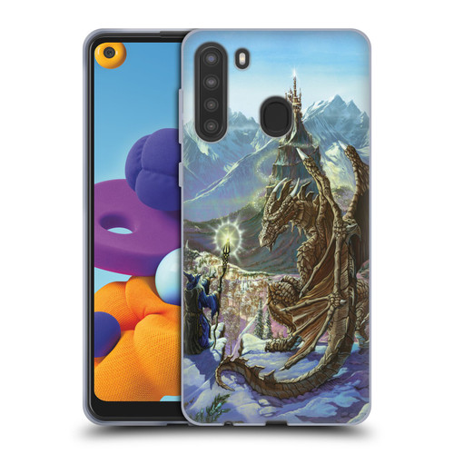 Ed Beard Jr Dragon Friendship Encounter Soft Gel Case for Samsung Galaxy A21 (2020)