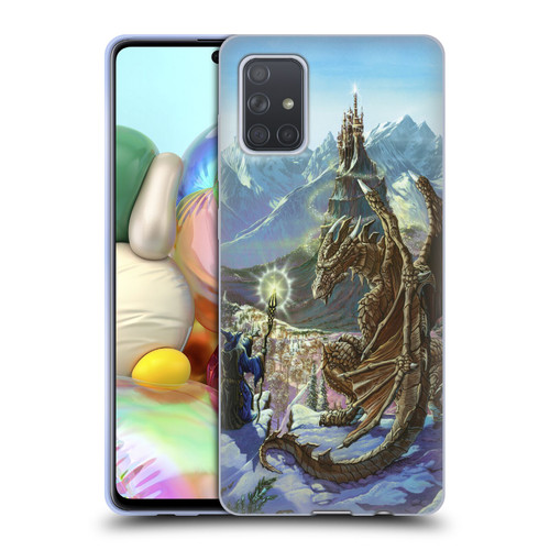 Ed Beard Jr Dragon Friendship Encounter Soft Gel Case for Samsung Galaxy A71 (2019)