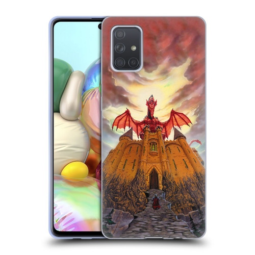 Ed Beard Jr Dragon Friendship Lord Magic Castle Soft Gel Case for Samsung Galaxy A71 (2019)
