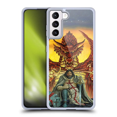 Ed Beard Jr Dragon Friendship Knight Templar Soft Gel Case for Samsung Galaxy S21+ 5G