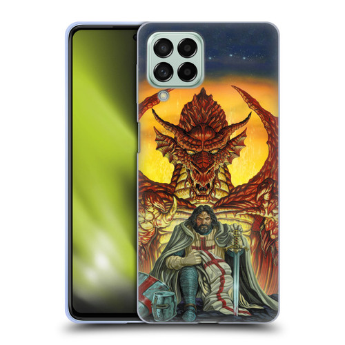 Ed Beard Jr Dragon Friendship Knight Templar Soft Gel Case for Samsung Galaxy M53 (2022)