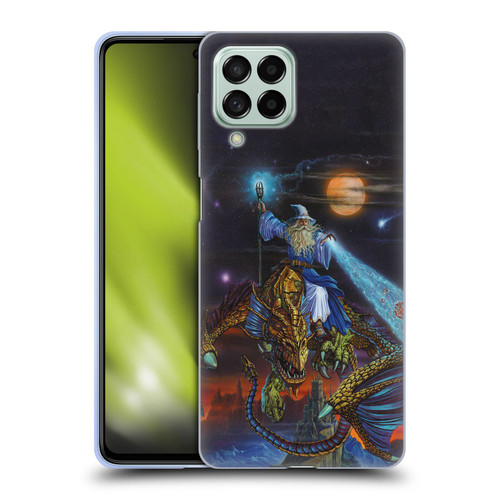 Ed Beard Jr Dragon Friendship Twilight Tempest Soft Gel Case for Samsung Galaxy M53 (2022)