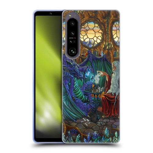 Ed Beard Jr Dragon Friendship Wizard & Dragon Soft Gel Case for Sony Xperia 1 IV