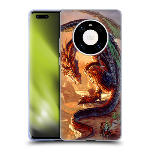 Ed Beard Jr Dragons Bravery Misplaced Soft Gel Case for Huawei Mate 40 Pro 5G