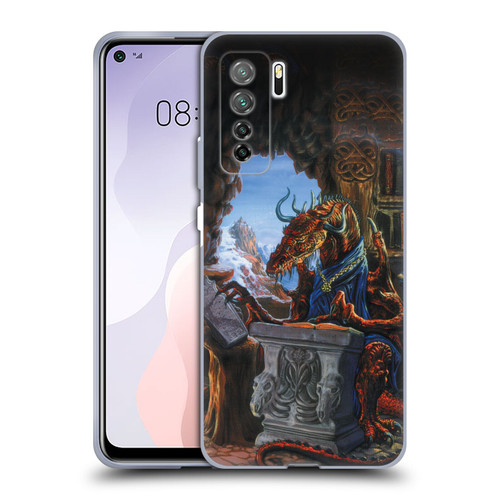 Ed Beard Jr Dragons Ancient Scholar Soft Gel Case for Huawei Nova 7 SE/P40 Lite 5G