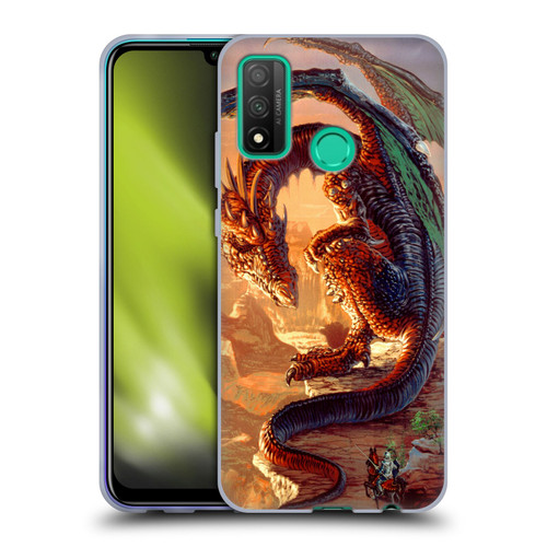 Ed Beard Jr Dragons Bravery Misplaced Soft Gel Case for Huawei P Smart (2020)