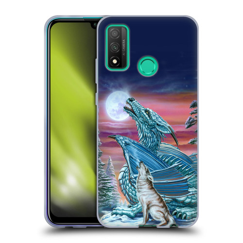Ed Beard Jr Dragons Moon Song Wolf Moon Soft Gel Case for Huawei P Smart (2020)