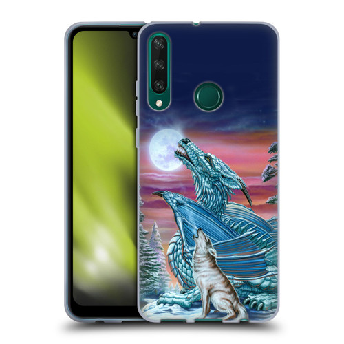 Ed Beard Jr Dragons Moon Song Wolf Moon Soft Gel Case for Huawei Y6p