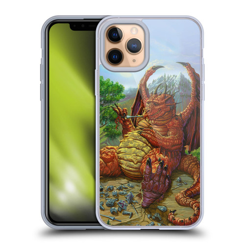 Ed Beard Jr Dragons Lunch With A Toothpick Soft Gel Case for Apple iPhone 11 Pro
