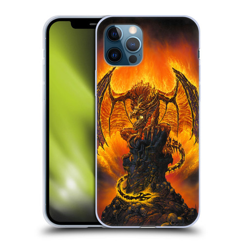 Ed Beard Jr Dragons Harbinger Of Fire Soft Gel Case for Apple iPhone 12 / iPhone 12 Pro