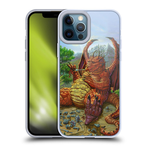 Ed Beard Jr Dragons Lunch With A Toothpick Soft Gel Case for Apple iPhone 12 Pro Max