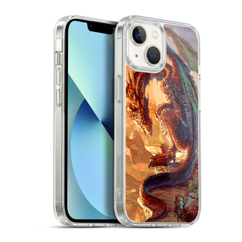 Ed Beard Jr Dragons Bravery Misplaced Soft Gel Case for Apple iPhone 13