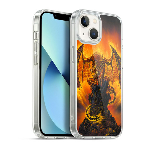 Ed Beard Jr Dragons Harbinger Of Fire Soft Gel Case for Apple iPhone 13
