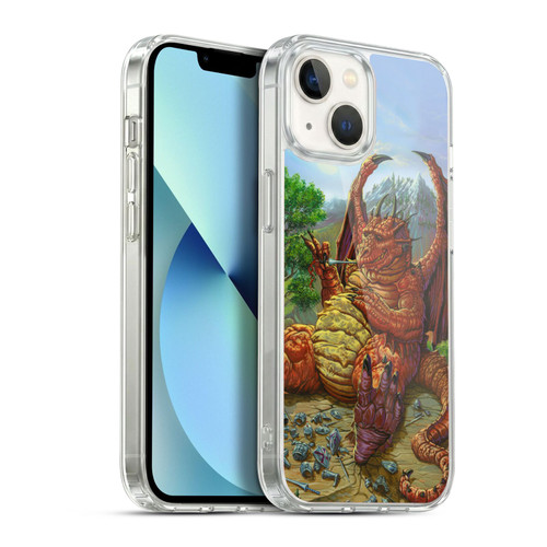Ed Beard Jr Dragons Lunch With A Toothpick Soft Gel Case for Apple iPhone 13