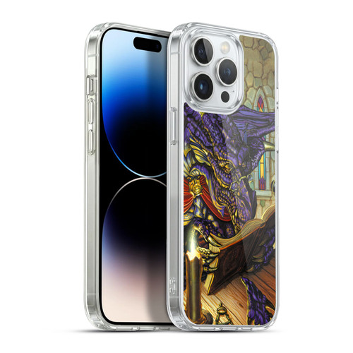 Ed Beard Jr Dragons A Good Book Soft Gel Case for Apple iPhone 13 Pro Max & MagSafe