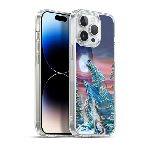 Ed Beard Jr Dragons Moon Song Wolf Moon Soft Gel Case for Apple iPhone 13 Pro Max & MagSafe