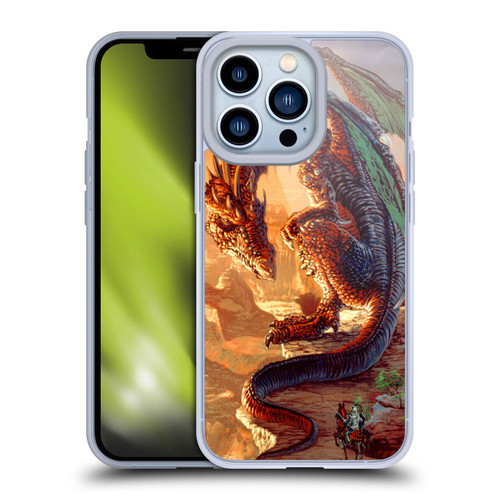 Ed Beard Jr Dragons Bravery Misplaced Soft Gel Case for Apple iPhone 13 Pro