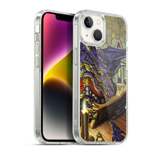 Ed Beard Jr Dragons A Good Book Soft Gel Case for Apple iPhone 14