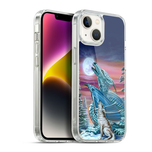 Ed Beard Jr Dragons Moon Song Wolf Moon Soft Gel Case for Apple iPhone 14