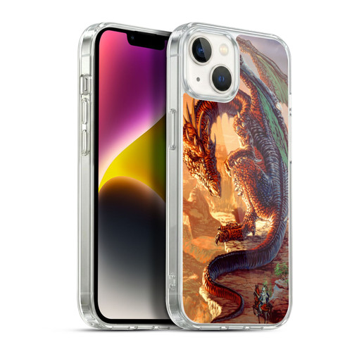 Ed Beard Jr Dragons Bravery Misplaced Soft Gel Case for Apple iPhone 14 Plus & MagSafe