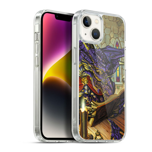 Ed Beard Jr Dragons A Good Book Soft Gel Case for Apple iPhone 14 Plus & MagSafe