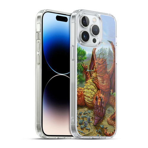 Ed Beard Jr Dragons Lunch With A Toothpick Soft Gel Case for Apple iPhone 14 Pro Max & MagSafe