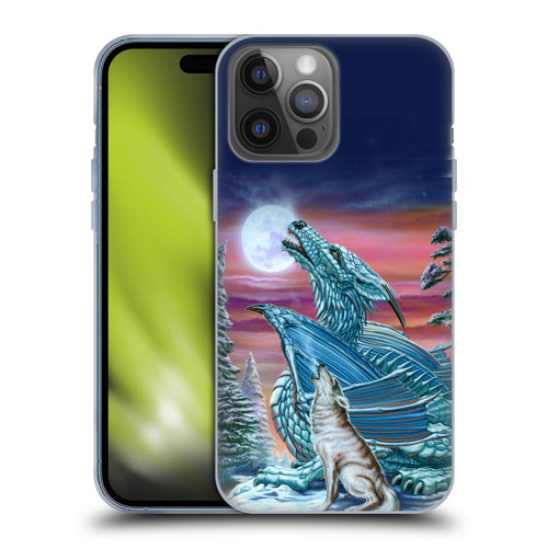 Ed Beard Jr Dragons Moon Song Wolf Moon Soft Gel Case for Apple iPhone 14 Pro Max