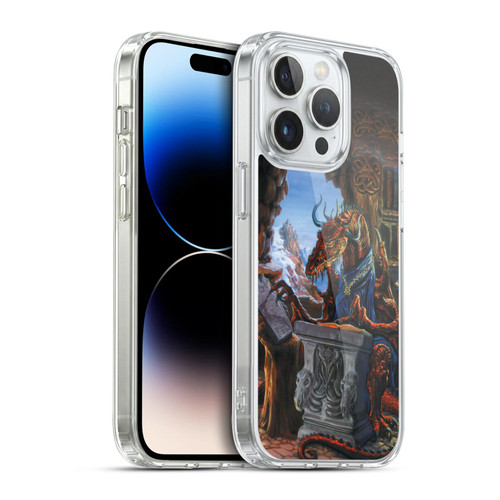 Ed Beard Jr Dragons Ancient Scholar Soft Gel Case for Apple iPhone 14 Pro & MagSafe