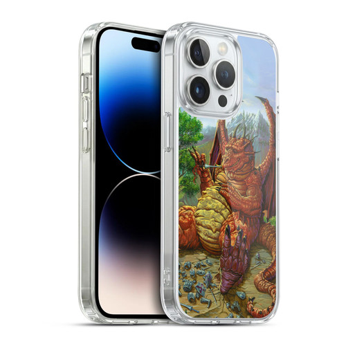 Ed Beard Jr Dragons Lunch With A Toothpick Soft Gel Case for Apple iPhone 14 Pro & MagSafe
