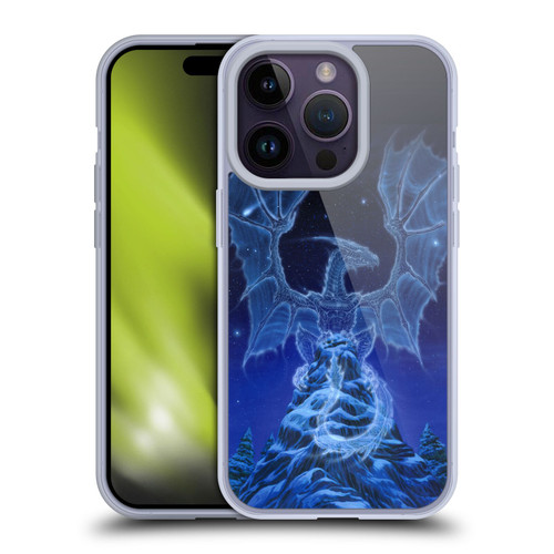 Ed Beard Jr Dragons Winter Spirit Soft Gel Case for Apple iPhone 14 Pro
