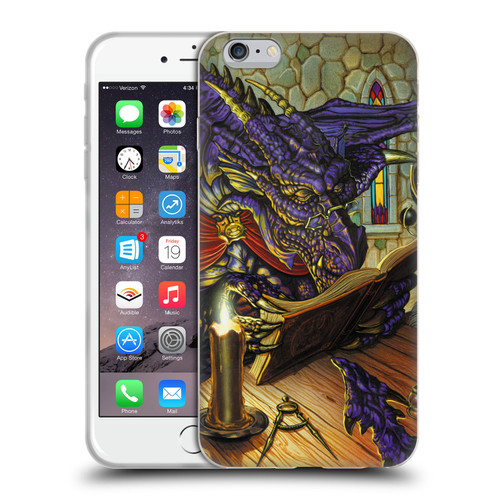 Ed Beard Jr Dragons A Good Book Soft Gel Case for Apple iPhone 6 Plus / iPhone 6s Plus