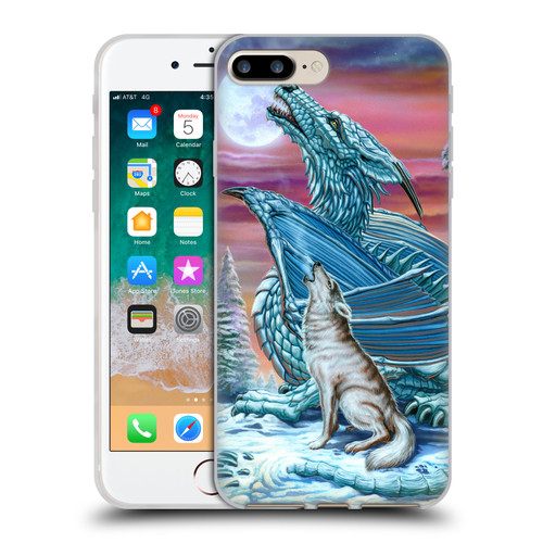Ed Beard Jr Dragons Moon Song Wolf Moon Soft Gel Case for Apple iPhone 7 Plus / iPhone 8 Plus