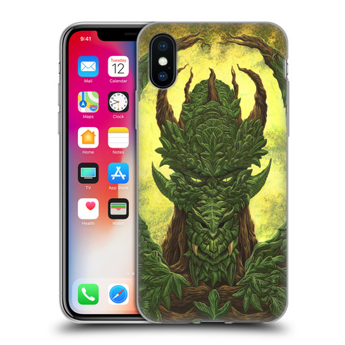 Ed Beard Jr Dragons Green Guardian Greenman Soft Gel Case for Apple iPhone X / iPhone XS