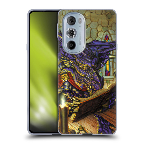 Ed Beard Jr Dragons A Good Book Soft Gel Case for Motorola Edge X30