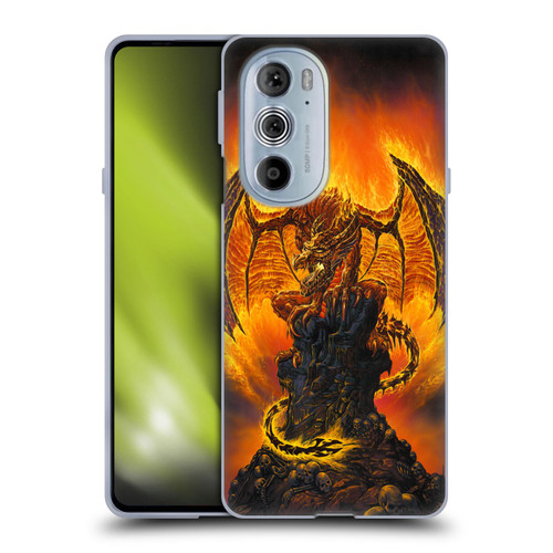 Ed Beard Jr Dragons Harbinger Of Fire Soft Gel Case for Motorola Edge X30