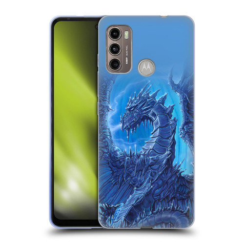 Ed Beard Jr Dragons Glacier Soft Gel Case for Motorola Moto G60 / Moto G40 Fusion