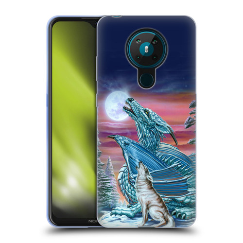 Ed Beard Jr Dragons Moon Song Wolf Moon Soft Gel Case for Nokia 5.3