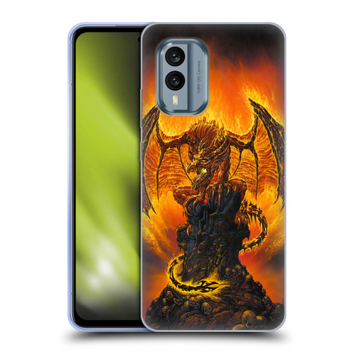 Ed Beard Jr Dragons Harbinger Of Fire Soft Gel Case for Nokia X30