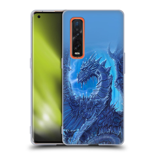 Ed Beard Jr Dragons Glacier Soft Gel Case for OPPO Find X2 Pro 5G